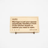 Wooden Etched Tweet: Small